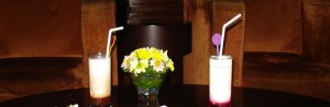 Cheesecake And Drinks From The Coffe Shop