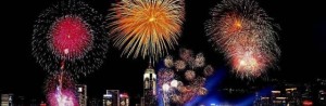 Fireworks In Hong Kong